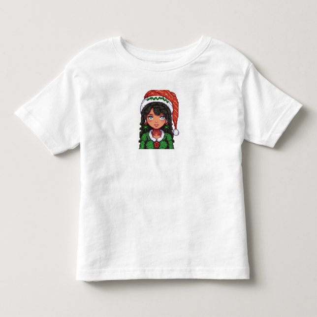 Bebé Camiseta de Navidad para niña pequeña (Anverso)