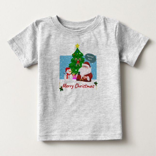 Bebé Camiseta de Navidad para niños pequeños (Anverso)