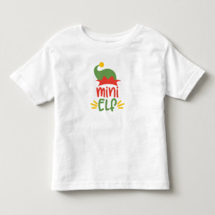 Bebé Camiseta de Navidad para niños pequeños Mini Elf