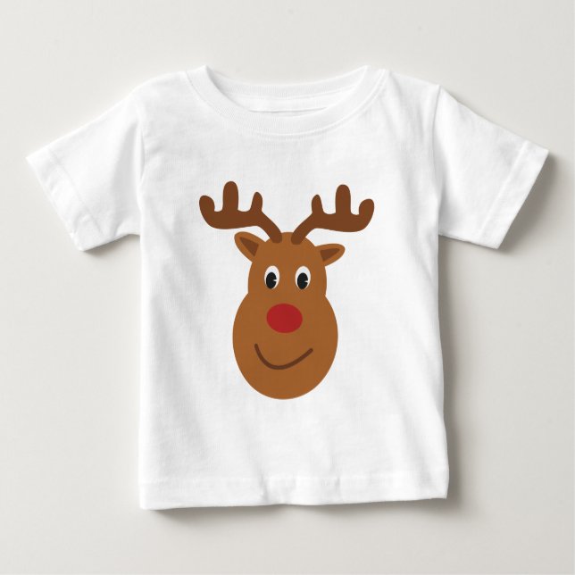 Bebé Camiseta de Navidades de renos (Anverso)