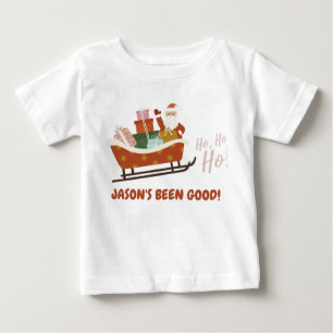 Bebé Camiseta de Navidades de Santa Sleigh para niños