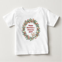 Camiseta de Navidades familiares - corona de Navid