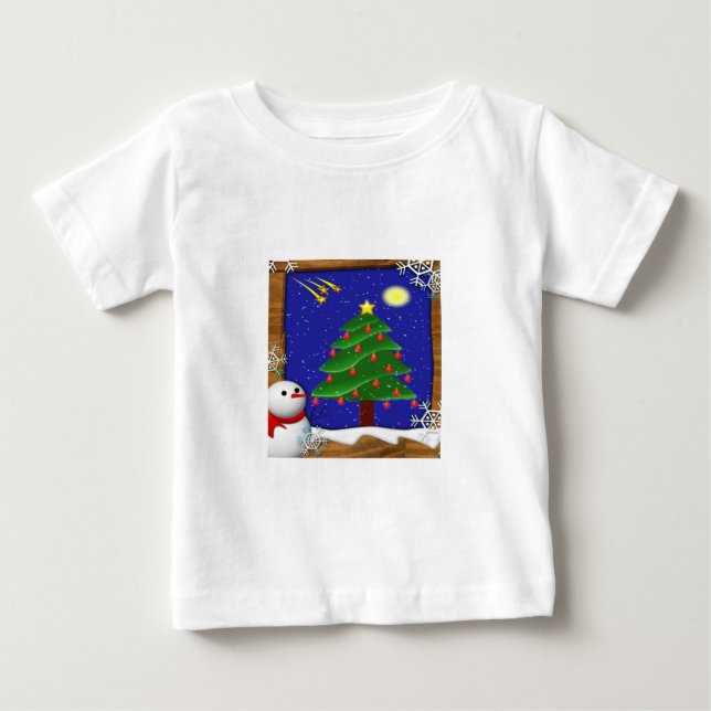 Bebé Camiseta de Navidades mágicos (Anverso)