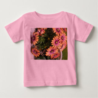 Bebé Camiseta de niña con flores lindas – Flores rosada