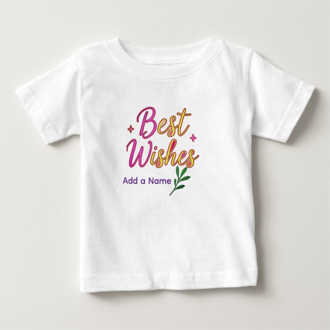 Bebé Camiseta de niña con mejores deseos (Anverso)