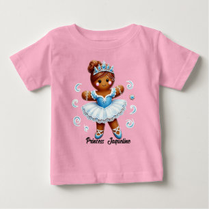Bebé Camiseta de niña de jengibre bailarina linda