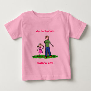 Bebé Camiseta de niña de papá (rubia)