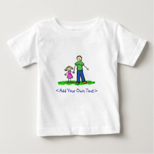 Bebé Camiseta de niña de papá (rubia)