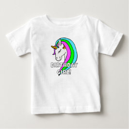 Bebé Camiseta de niña para cumpleaños Unicornio Arcoíri