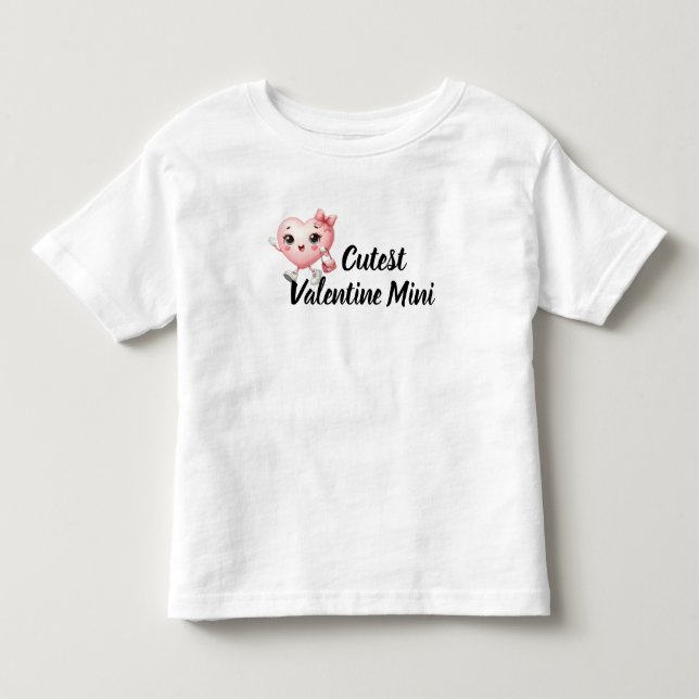 Bebé Camiseta de niña para el día de San Valentín (Anverso)
