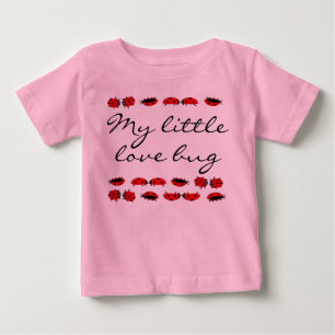 Bebé Camiseta de niña pequeña mi pequeño insecto de amo