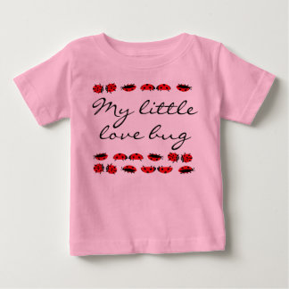 Bebé Camiseta de niña pequeña mi pequeño insecto de amo