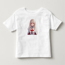 Bebé Camiseta de niña templaria caballero cruzado
