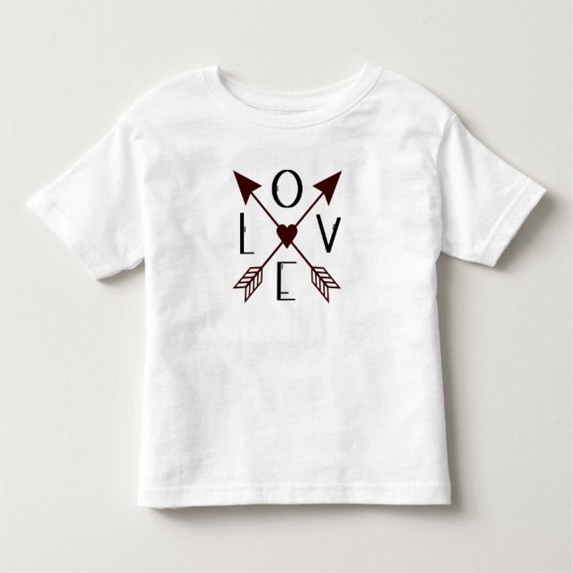 Bebé Camiseta de niño/a con Amor con Flechas (Anverso)