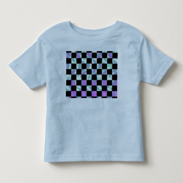 Bebé Camiseta de niño/a con estampado de cuadros verde  (Anverso)