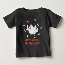 Bebé Camiseta de niño/a con plumas de pollo
