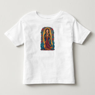 Bebé Camiseta de niño/a de la Virgen de Guadalupe linda