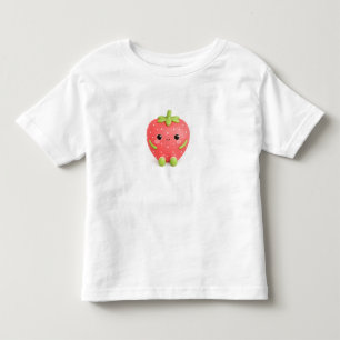 Bebé Camiseta de niño/a linda Kawaii de Fresa