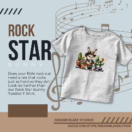 Bebé Camiseta de niño/a Rock Star Bunny