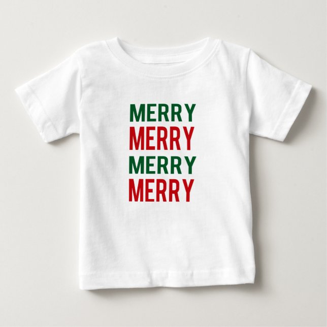 Bebé Camiseta de Niño Alegre (Anverso)