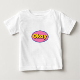 Bebé Camiseta de niño con gráfico lindo de “Okay”