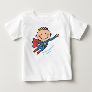 Bebé Camiseta de niño de dibujos animados superhéroe vo