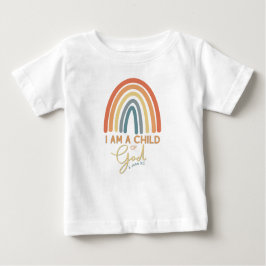 Bebé Camiseta de niño de Dios con diseño arcoiris