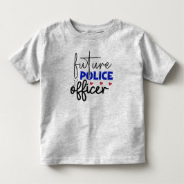 Bebé Camiseta de niño de la oficina de la policía futur