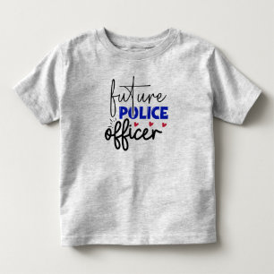 Bebé Camiseta de niño de la oficina de la policía futur