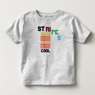 Bebé Camiseta de niño genial con rayas Gris