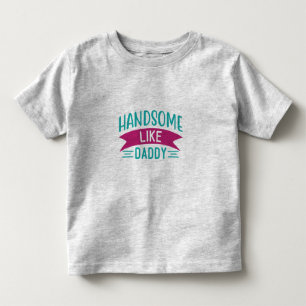 Bebé Camiseta de niño Guapo como papá