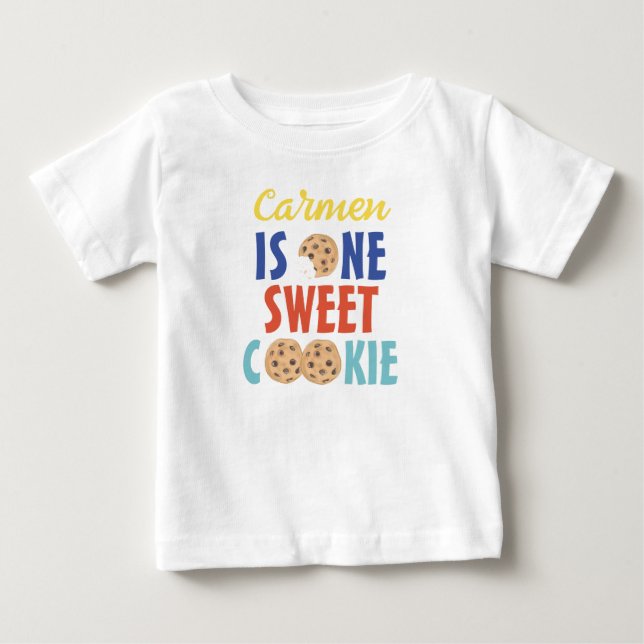 Bebé Camiseta de niño para primer cumpleaños con tema d (Anverso)