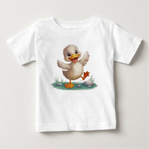 Bebé Camiseta de niño pato adorable