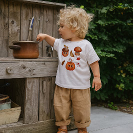 Bebé Camiseta de niño pequeño amigos lindos de otoño |