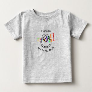 Bebé Camiseta de niño pequeño Caballos Están En Mi ADN