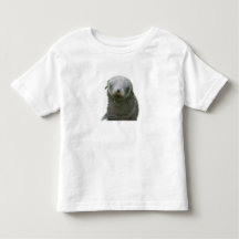 Camiseta de niño pequeño con foca adorable