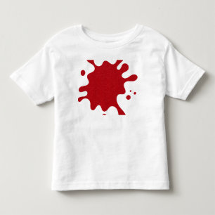 Bebé Camiseta de niño pequeño Custom Tomato Red Splat