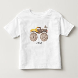 Bebé Camiseta de niño pequeño de camión monstruo