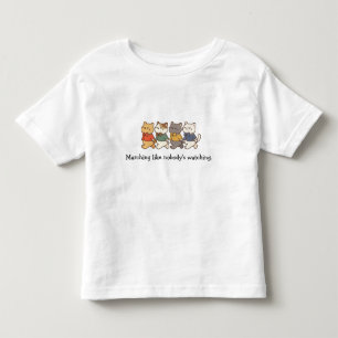 Bebé Camiseta de niño pequeño de Gatos Marchando Wonky