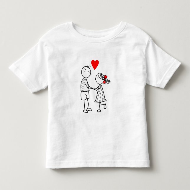 Bebé Camiseta de niño pequeño de pareja (Anverso)