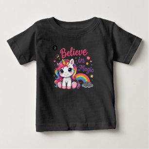 Bebé Camiseta de niño pequeño de Unicornio Mágico