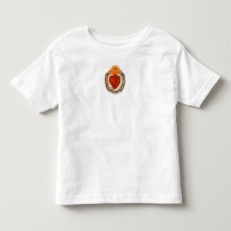 Bebé Camiseta de Niño Pequeño del Sagrado Corazón de Je