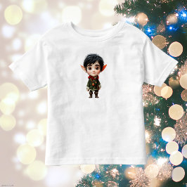 Bebé Camiseta de niño pequeño duende de Navidad Chill B
