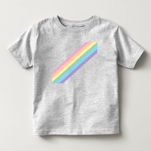 Bebé Camiseta de niño pequeño en Stormy Sky & Rainbow (Anverso)