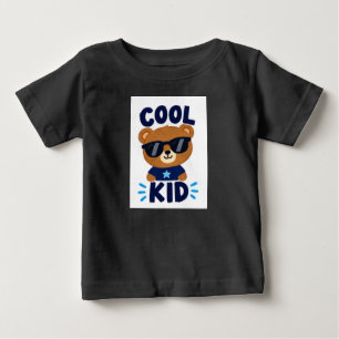 Bebé Camiseta de niño pequeño Oso Cool Kid