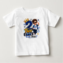 Camiseta de niño pequeño para el segundo cumpleaño