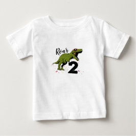 Bebé Camiseta de niño pequeño por cumpleaños de 2 dinos