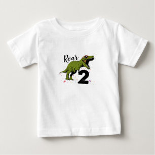 Bebé Camiseta de niño pequeño por cumpleaños de 2 dinos