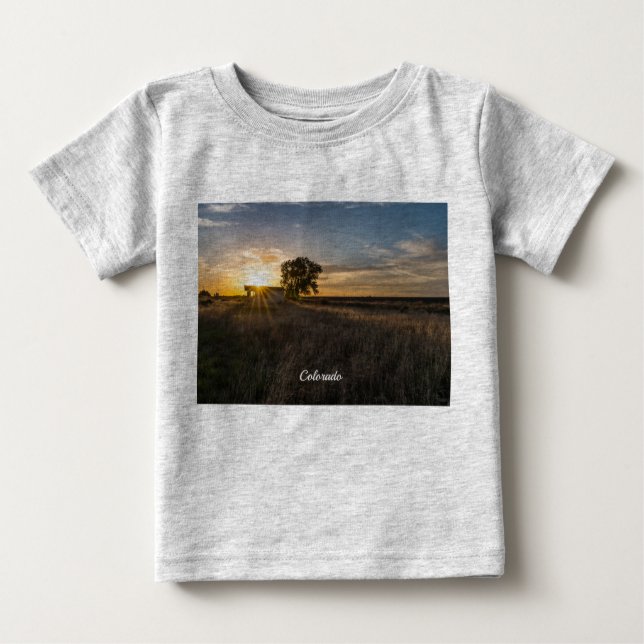 Bebé Camiseta de niño pequeño Sunset abandonada de Shed (Anverso)