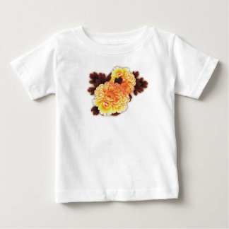 BEBÉ CAMISETA DE NIÑOS CON FLORES NOMBRE PERSONALIZADO